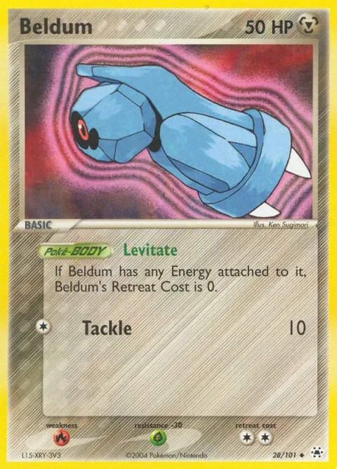Carte Pokémon Terhal 028/101, extension EX Légendes Oubliées