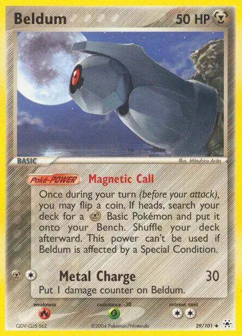 Carte Pokémon Terhal 029/101, extension EX Légendes Oubliées