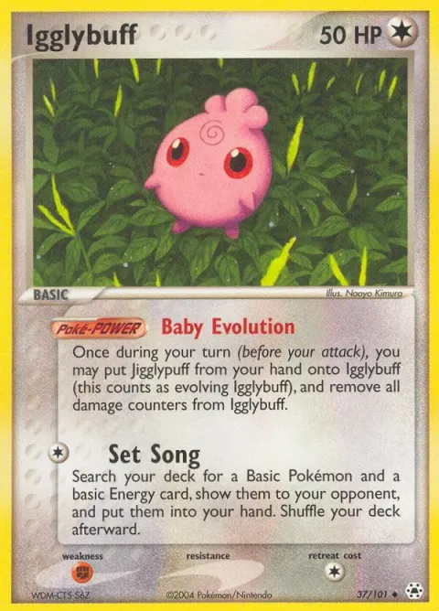 Carte Pokémon Toudoudou 037/101, extension EX Légendes Oubliées
