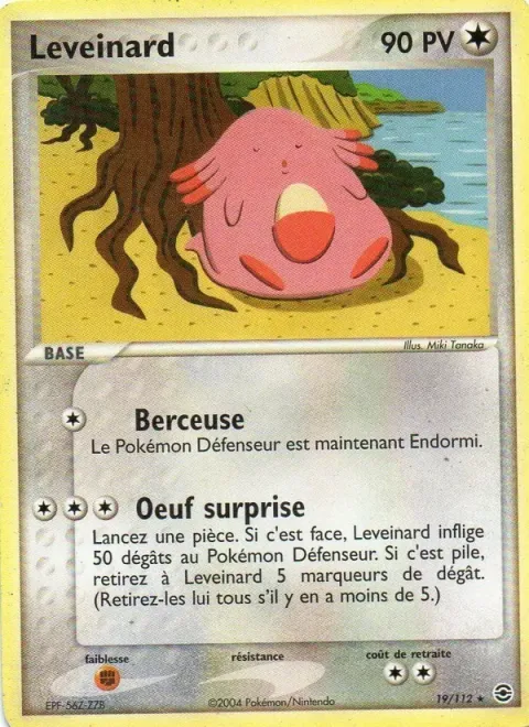 Carte Pokémon Leveinard 019/112, extension EX Rouge Feu & Vert Feuille
