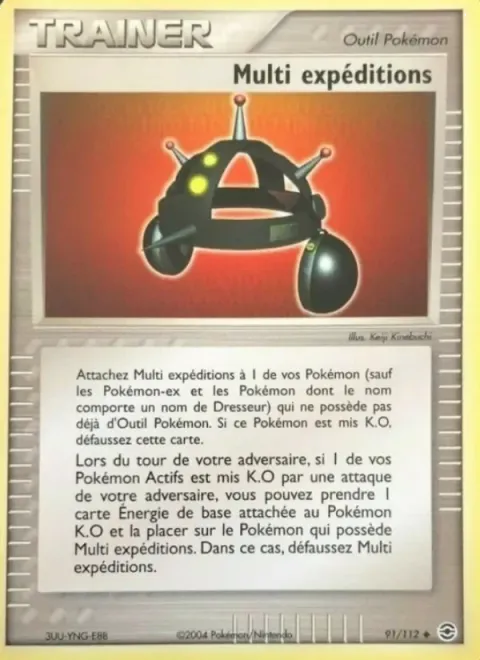 Carte Pokémon Multi expédition 091/112, extension EX Rouge Feu & Vert Feuille