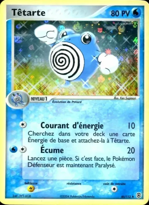 Carte Pokémon Têtarte 046/112, extension EX Rouge Feu & Vert Feuille