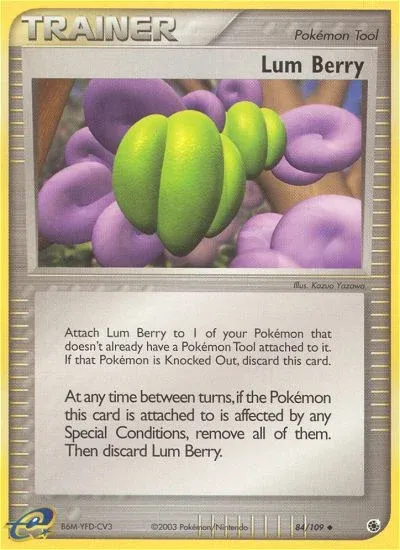Carte Pokémon Baie Prine 084/109, extension EX Rubis & Saphir