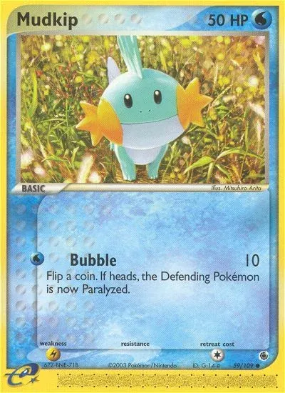 Carte Pokémon Gobou 059/109, extension EX Rubis & Saphir