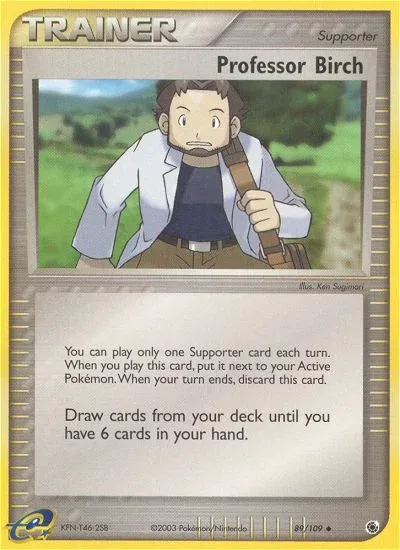 Carte Pokémon Prof. Seko 089/109, extension EX Rubis & Saphir