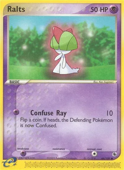 Carte Pokémon Tarsal 066/109, extension EX Rubis & Saphir