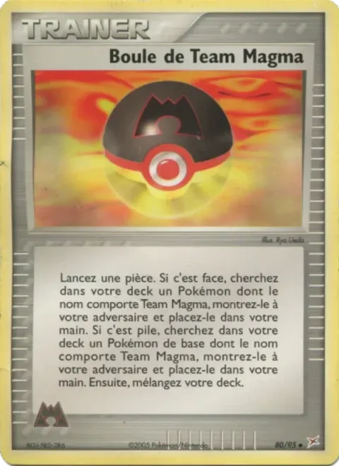 Carte Pokémon Boule de Team Magma 080/095, extension EX Team Magma vs Team Aqua