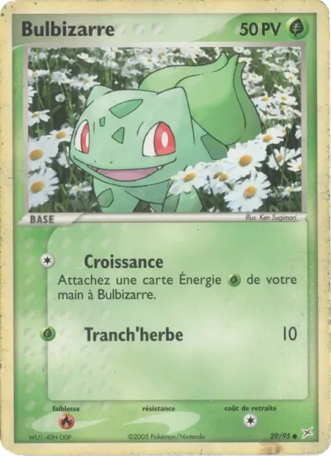 Carte Pokémon Bulbizarre 039/095, extension EX Team Magma vs Team Aqua