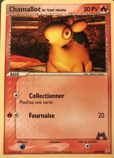 Carte Pokémon Chamallot de Team Magma 064/095, extension EX Team Magma vs Team Aqua