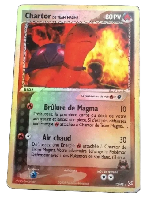 Carte Pokémon Chartor de Team Magma 012/095, extension EX Team Magma vs Team Aqua