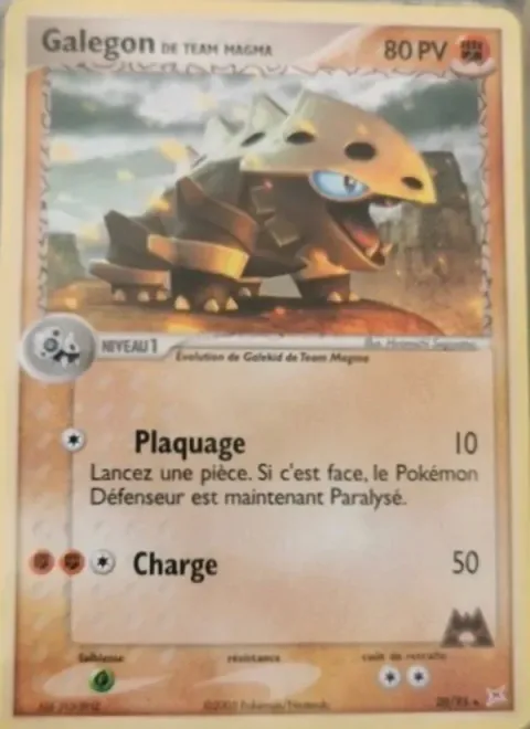 Carte Pokémon Galegon de Team Magma 020/095, extension EX Team Magma vs Team Aqua