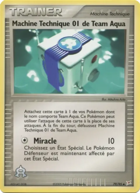 Carte Pokémon Machine Technique 01 de Team Aqua 079/095, extension EX Team Magma vs Team Aqua