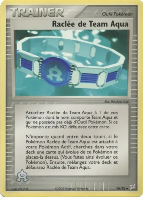 Carte Pokémon Raclée de Team Aqua 076/095, extension EX Team Magma vs Team Aqua