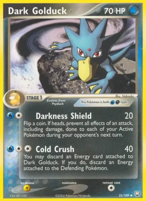 Carte Pokémon Akwakwak obscur 035/109, extension EX Team Rocket Returns (sortie anglaise)