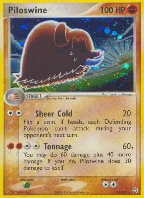 Carte Pokémon Cochignon 013/109, extension EX Team Rocket Returns (sortie anglaise)