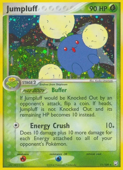 Carte Pokémon Cotovol 011/109, extension EX Team Rocket Returns (sortie anglaise)
