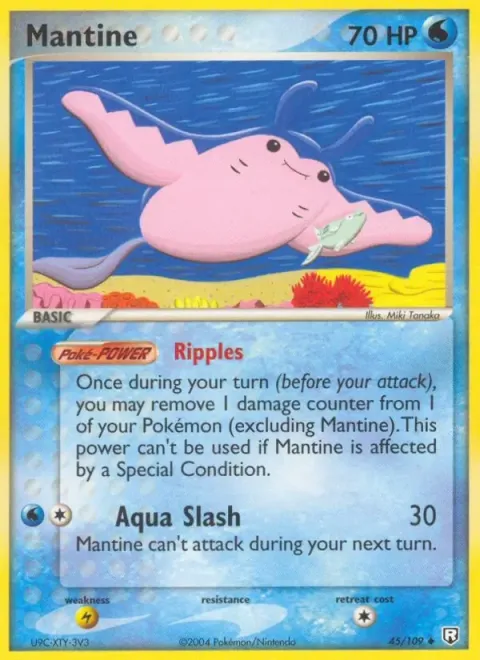 Carte Pokémon Démanta 045/109, extension EX Team Rocket Returns (sortie anglaise)