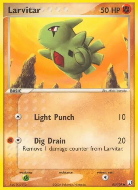 Carte Pokémon Embrylex 063/109, extension EX Team Rocket Returns (sortie anglaise)
