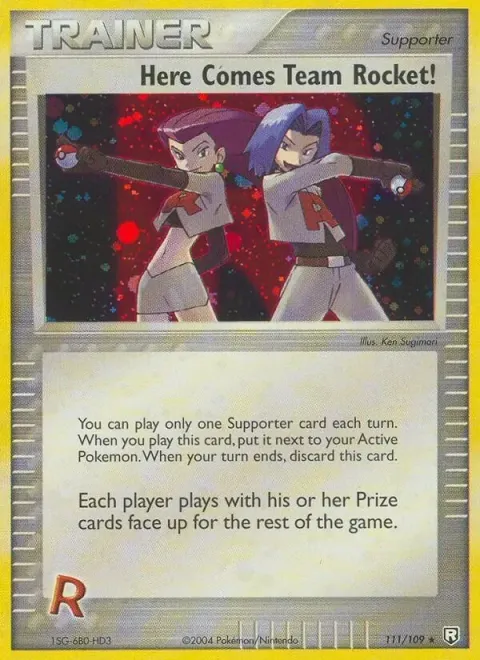 Carte Pokémon Et voila les Team Rocket ! 111/109, extension EX Team Rocket Returns (sortie anglaise)