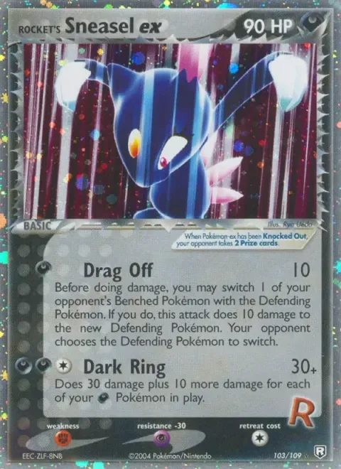 Carte Pokémon Farfuret de Rocket ex 103/109, extension EX Team Rocket Returns (sortie anglaise)