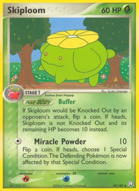 Carte Pokémon Floravol 049/109, extension EX Team Rocket Returns (sortie anglaise)