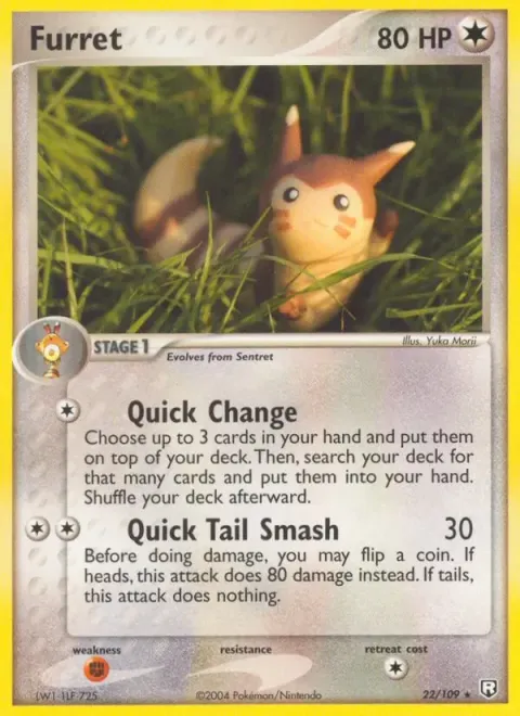 Carte Pokémon Fouinar 022/109, extension EX Team Rocket Returns (sortie anglaise)