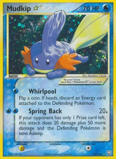 Carte Pokémon Gobou ☆ 107/109, extension EX Team Rocket Returns (sortie anglaise)