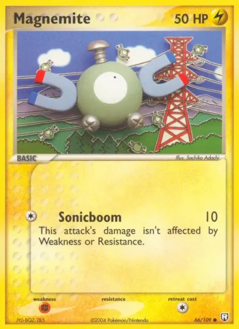 Carte Pokémon Magnéti 066/109, extension EX Team Rocket Returns (sortie anglaise)