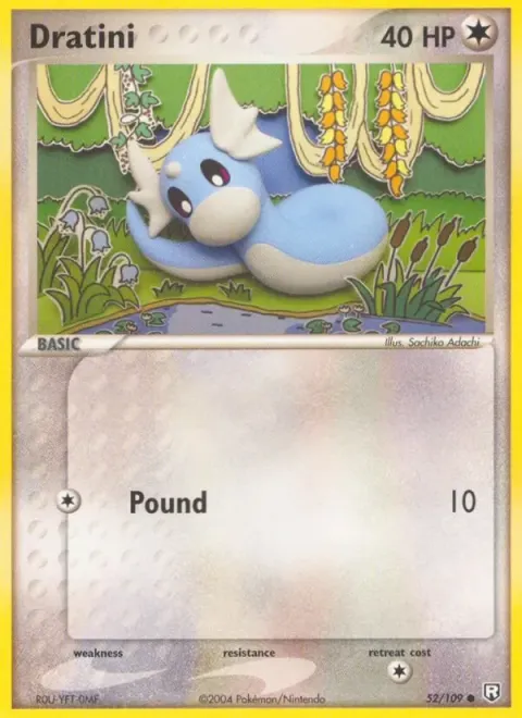 Carte Pokémon Minidraco 052/109, extension EX Team Rocket Returns (sortie anglaise)