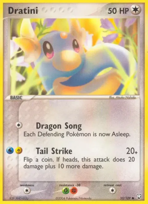 Carte Pokémon Minidraco 053/109, extension EX Team Rocket Returns (sortie anglaise)