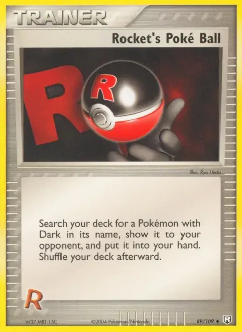 Carte Pokémon Poké Balle de Rocket 089/109, extension EX Team Rocket Returns (sortie anglaise)
