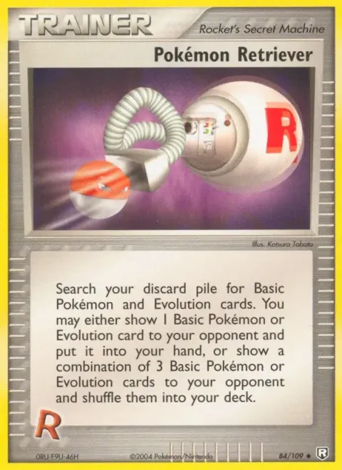 Carte Pokémon Pokémon Retriever 084/109, extension EX Team Rocket Returns (sortie anglaise)