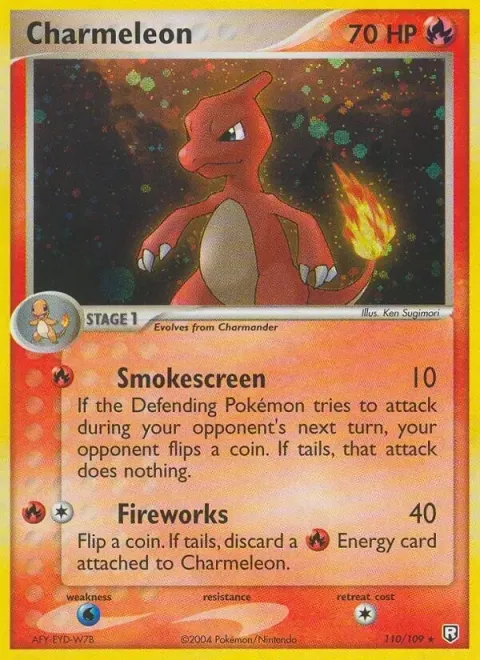 Carte Pokémon Reptincel 110/109, extension EX Team Rocket Returns (sortie anglaise)