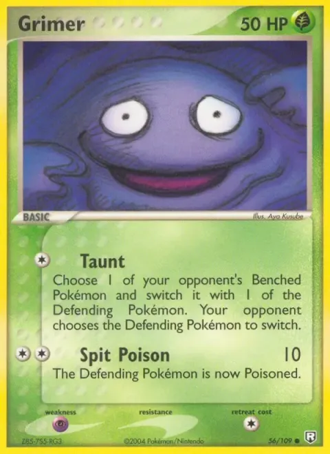 Carte Pokémon Tadmorv 056/109, extension EX Team Rocket Returns (sortie anglaise)