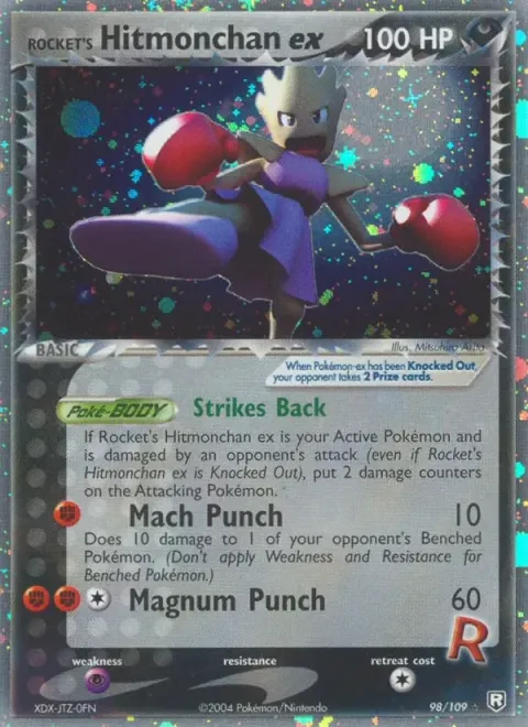 Carte Pokémon Tygnon de Rocket ex 098/109, extension EX Team Rocket Returns (sortie anglaise)