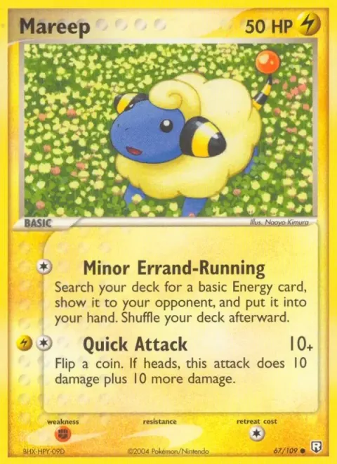 Carte Pokémon Wattouat 067/109, extension EX Team Rocket Returns (sortie anglaise)