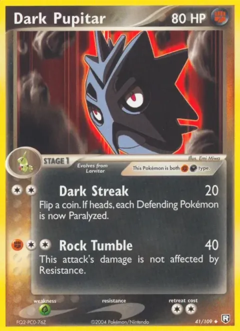 Carte Pokémon Ymphect obscur 041/109, extension EX Team Rocket Returns (sortie anglaise)