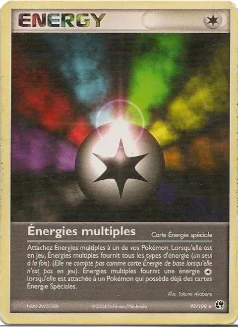 Carte Pokémon Énergies multiples 093/100, extension EX Tempête de sable