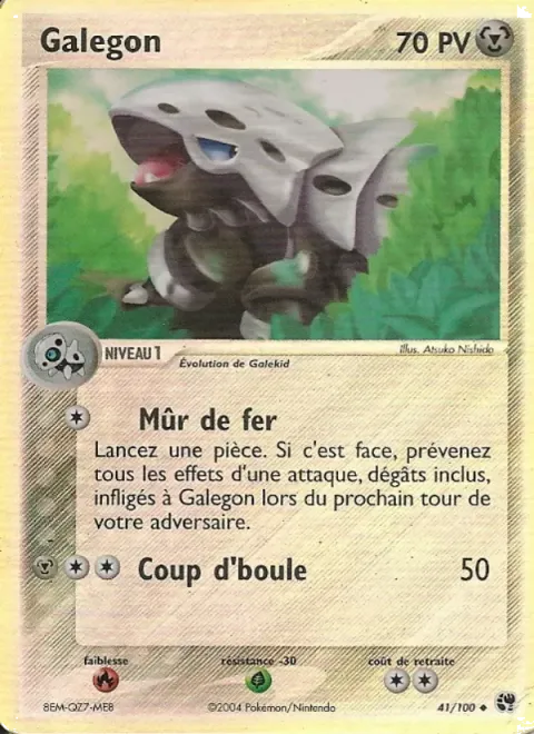 Carte Pokémon Galegon 041/100, extension EX Tempête de sable