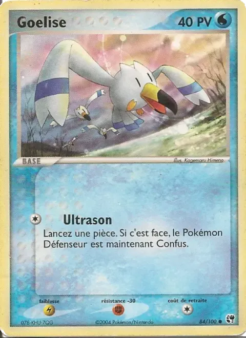 Carte Pokémon Goélise 084/100, extension EX Tempête de sable