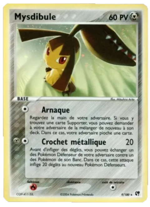 Carte Pokémon Mysdibule 009/100, extension EX Tempête de sable