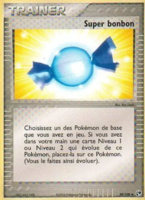 Carte Pokémon Super bonbon 088/100, extension EX Tempête de sable