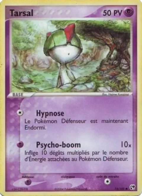 Carte Pokémon Tarsal 074/100, extension EX Tempête de sable