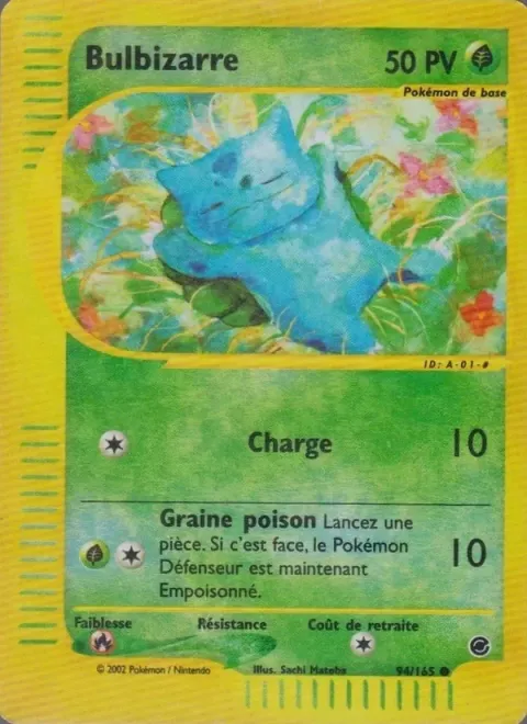 Carte Pokémon Bulbizarre 094/165, extension Expedition