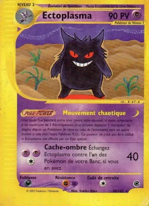 Carte Pokémon Ectoplasma 048/165, extension Expedition