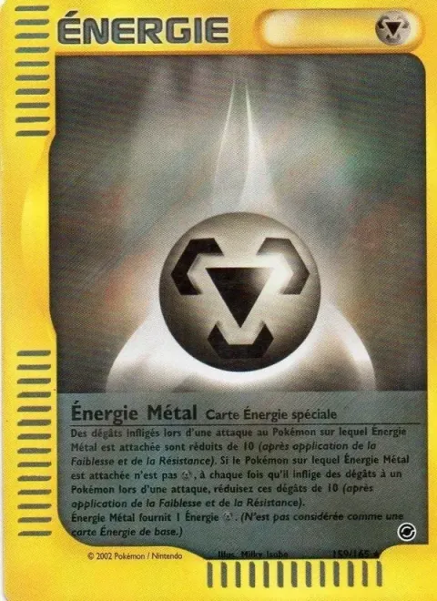 Carte Pokémon Énergie Métal 159/165, extension Expedition