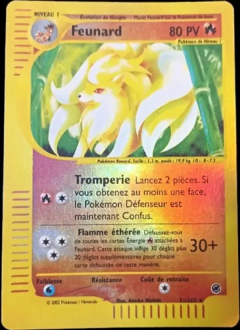 Carte Pokémon Feunard 021/165, extension Expedition