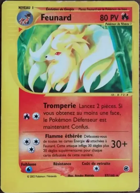 Carte Pokémon Feunard 057/165, extension Expedition