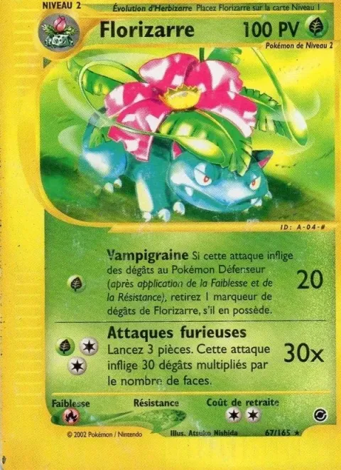 Carte Pokémon Florizarre 067/165, extension Expedition