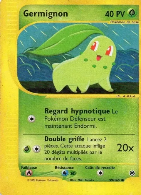 Carte Pokémon Germignon 099/165, extension Expedition